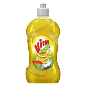 Vim Dishwash Liquid Gel Lemon, With Lemon Fragrance, Leaves No Residue, Grease Cleaner For All Utensils, 1.8l Can