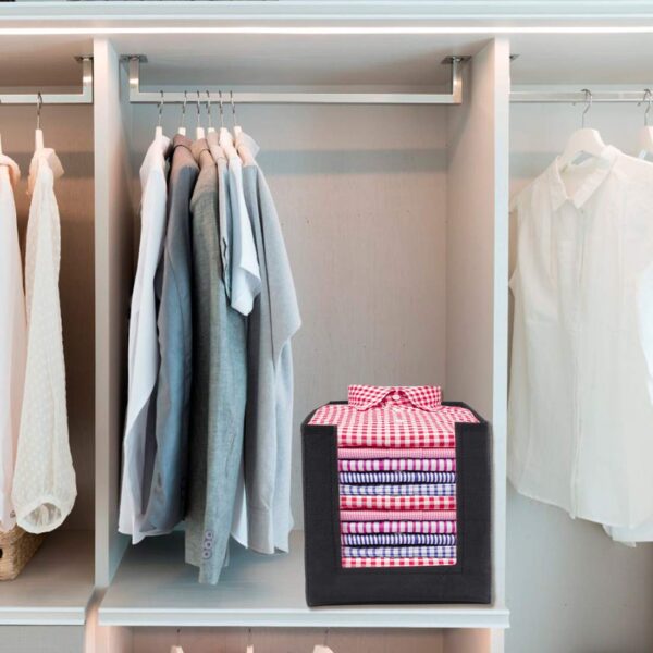 PrettyKrafts Shirt and Clothing Stacke Closet Organizer (Pink) - Set of 3 - Image 5