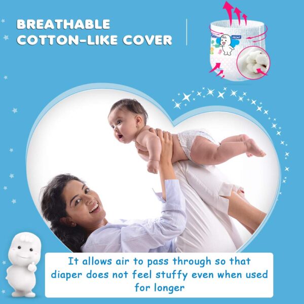 MamyPoko Pants Extra Absorb Baby Diapers Monthly Pack, Large (9 - 14 kg) 96 Count - Image 5