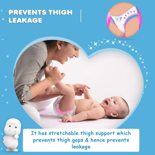 MamyPoko Pants Extra Absorb Baby Diapers Monthly Pack, Large (9 - 14 kg) 96 Count - Image 4