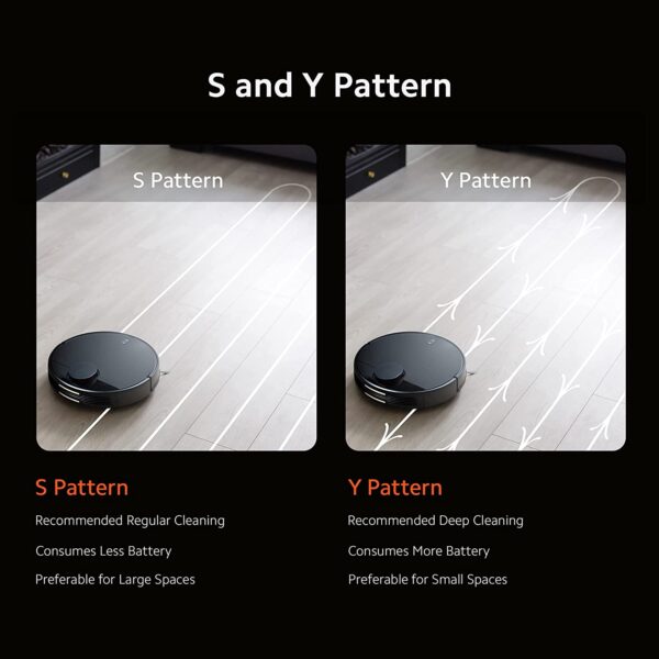 Mi Robot Vacuum-Mop P, 2100 Pa Strong Suction Robotic Floor Cleaner with 2 in 1 Mopping and Vacuum, Intelligent Floor Mapping (LDS Navigation), App Control (WiFi Connectivity, Google Assistant) - Image 8