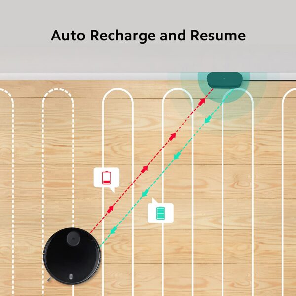 Mi Robot Vacuum-Mop P, 2100 Pa Strong Suction Robotic Floor Cleaner with 2 in 1 Mopping and Vacuum, Intelligent Floor Mapping (LDS Navigation), App Control (WiFi Connectivity, Google Assistant) - Image 4