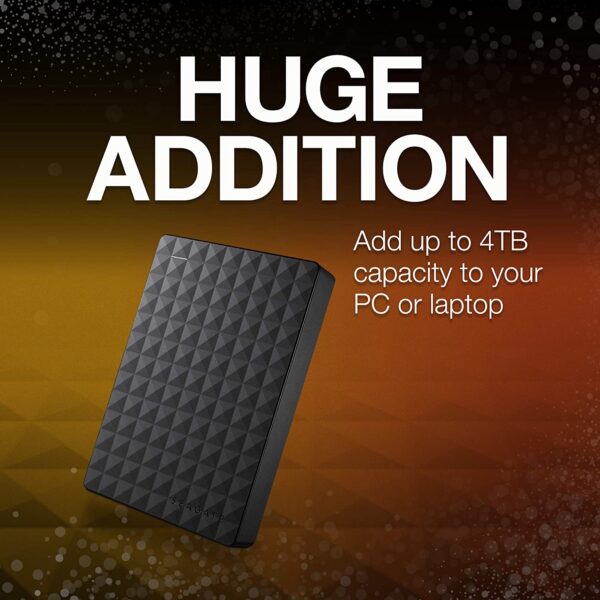 Seagate Expansion 1 TB External HDD - USB 3.0 for PC Laptop, 3 yr Data Recovery Services, Portable Hard Drive (STEA1000400) - Image 3