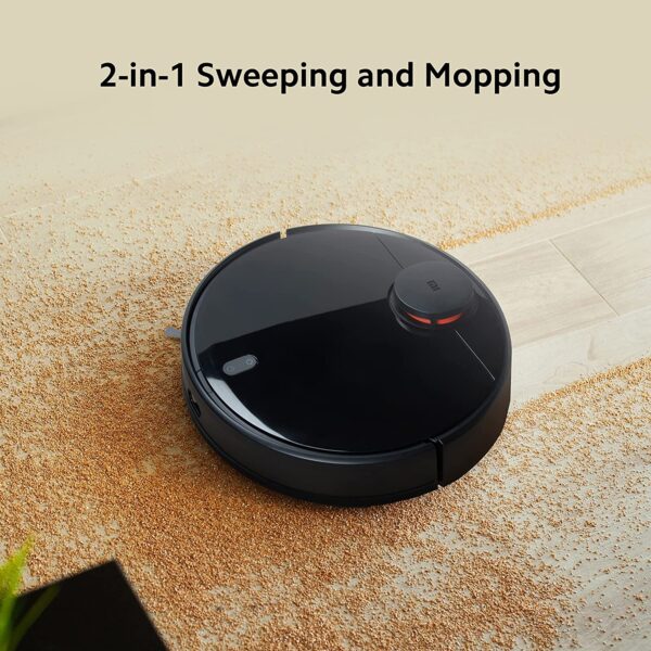 Mi Robot Vacuum-Mop P, 2100 Pa Strong Suction Robotic Floor Cleaner with 2 in 1 Mopping and Vacuum, Intelligent Floor Mapping (LDS Navigation), App Control (WiFi Connectivity, Google Assistant) - Image 2