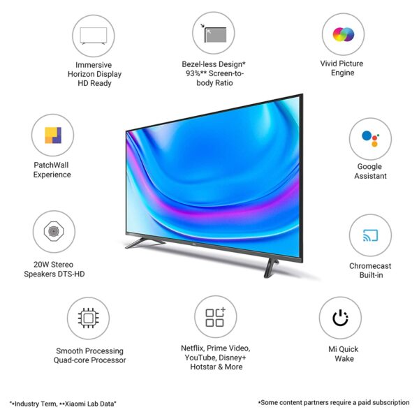 Mi 80 cm (32 inches) Horizon Edition HD Ready Android Smart LED TV 4A|L32M6-EI (Grey) - Image 5
