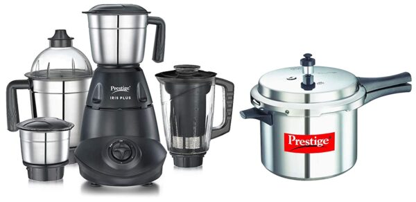 Prestige IRIS 750W Mixer Grinder with Pressure Cooker