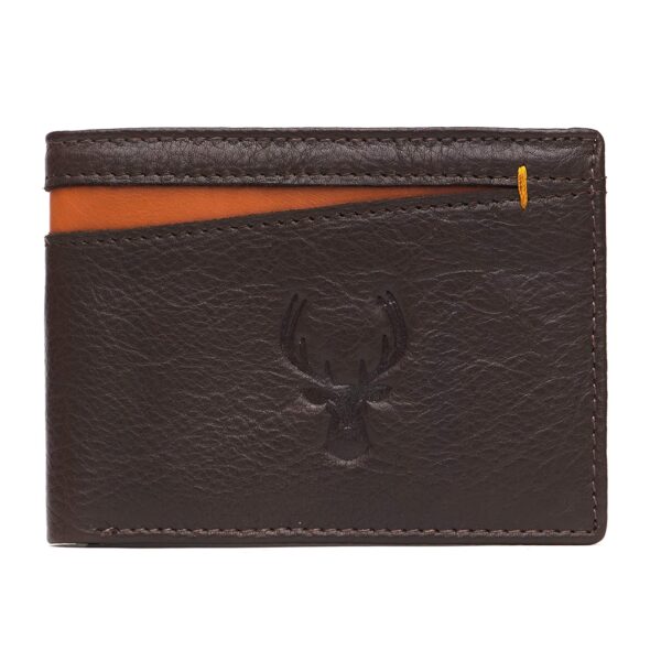 Rizoro Premia Brown Leather Mens Belt & Wallet Accessory Combo Gift Set for Men with Gifting Box (MG219) - Image 3